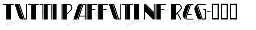 Tutti Paffuti NF Reg字体转换